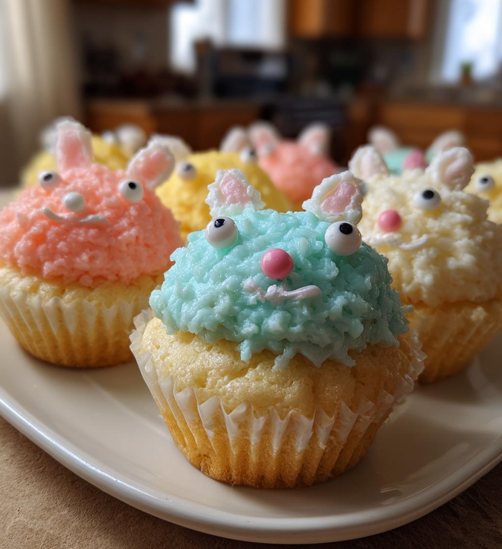 spring animal cupcakes